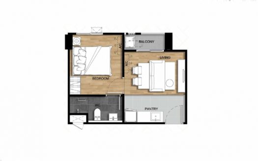 คอนโดปล่อยเช่าพร้อมเฟอร์นิเจอร์ ขนาด 31 ตร.ม. โอเชี่ยน แกรนด์ เรสซิเดนซ์ – ขอนแก่น